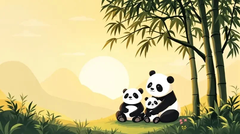 小苹果影视 品牌故事 小苹果影视 品牌故事 - 熊猫一家温馨相伴